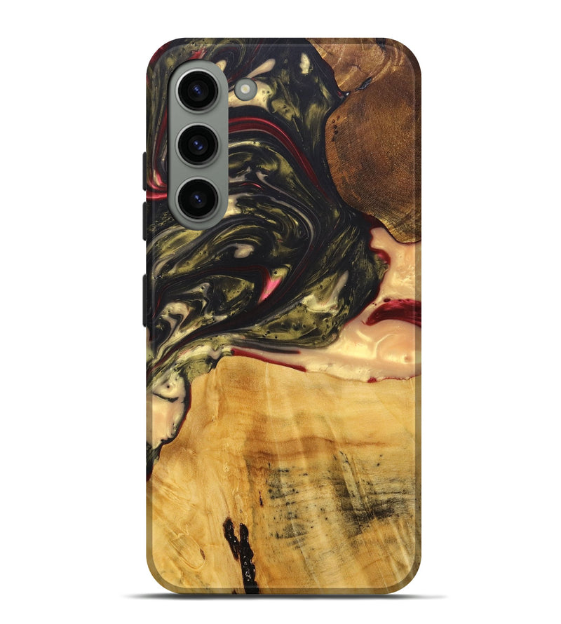 Galaxy S23 Plus Wood+Resin Live Edge Phone Case - Jack (Red, 695924)