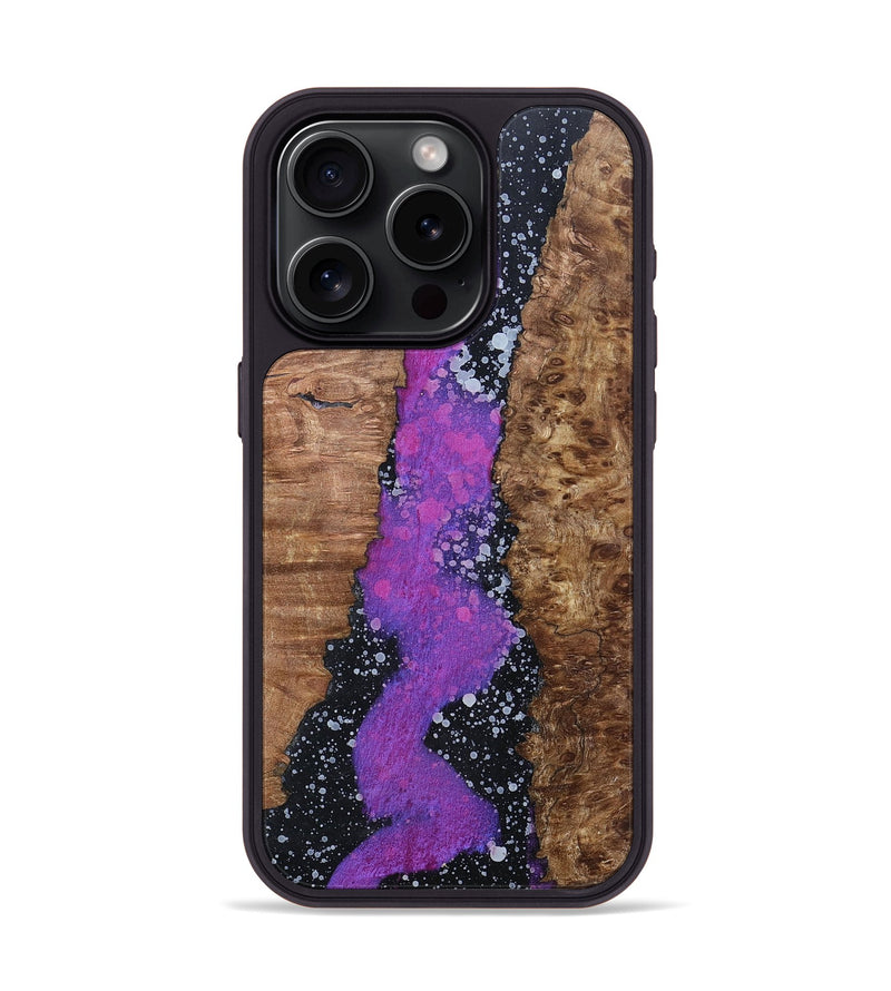 iPhone 15 Pro Wood+Resin Phone Case - Haisley (Cosmos, 696032)
