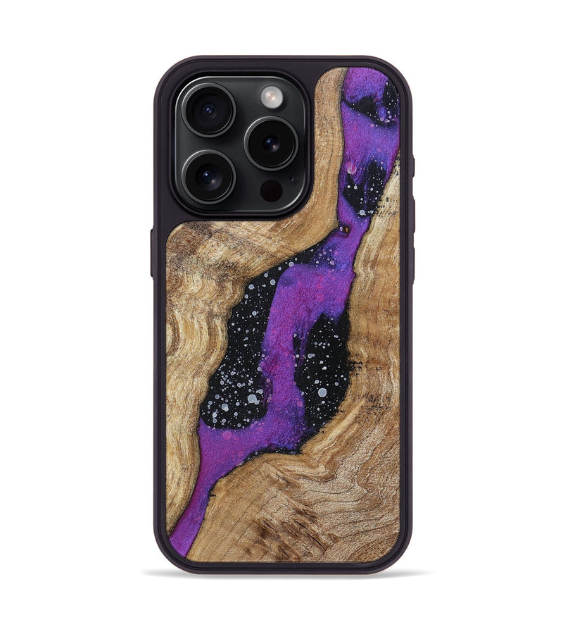 iPhone 15 Pro Wood+Resin Phone Case - Laverne (Cosmos, 696039)