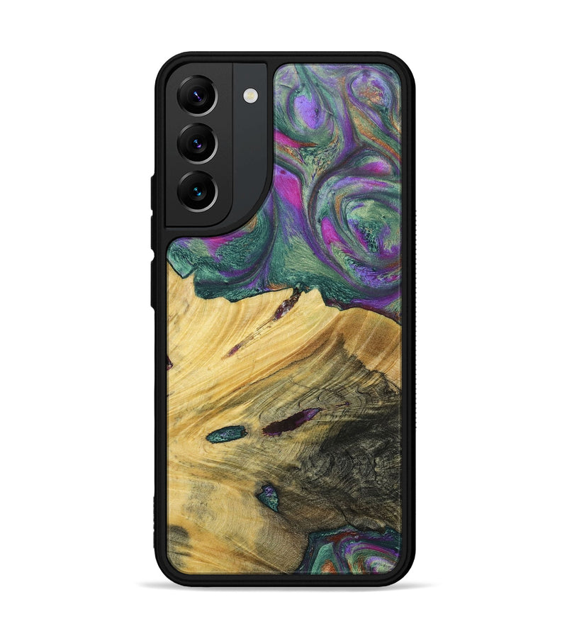 Galaxy S22 Plus Wood+Resin Phone Case - Annette (Green, 697184)