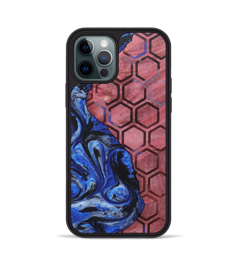 iPhone 12 Pro Wood+Resin Phone Case - Bernadette (Pattern, 697607)
