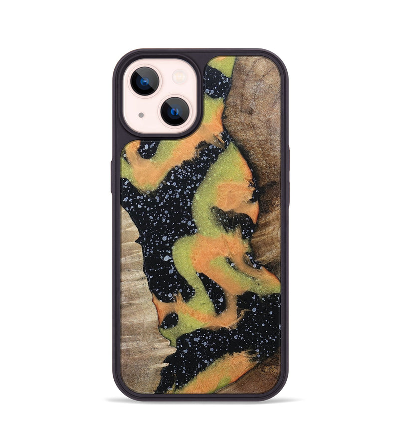 iPhone 14 Wood+Resin Phone Case - Neal (Cosmos, 698180)