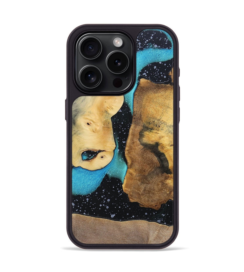 iPhone 15 Pro Wood+Resin Phone Case - Tammy (Cosmos, 698185)