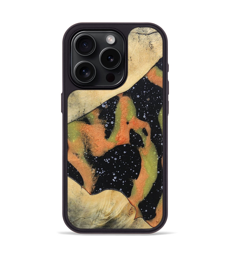 iPhone 15 Pro Wood+Resin Phone Case - Fernanda (Cosmos, 698198)
