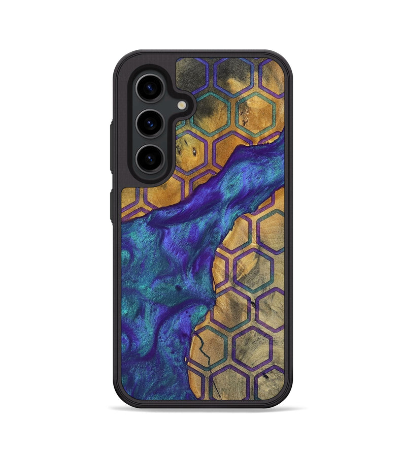 Galaxy S24 Wood+Resin Phone Case - Lula (Pattern, 698331)