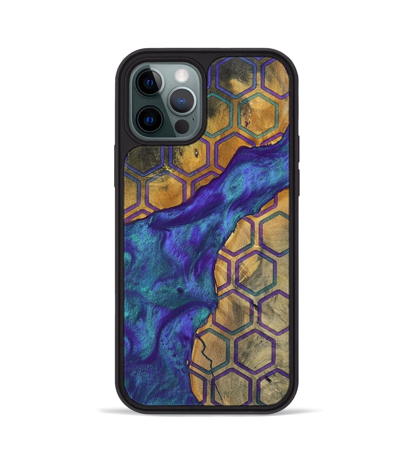 iPhone 12 Pro Wood+Resin Phone Case - Lula (Pattern, 698331)