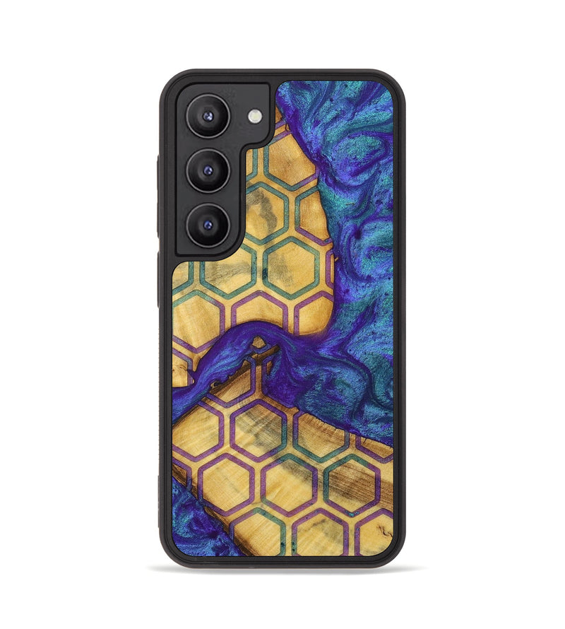 Galaxy S23 Wood+Resin Phone Case - Sara (Pattern, 698333)