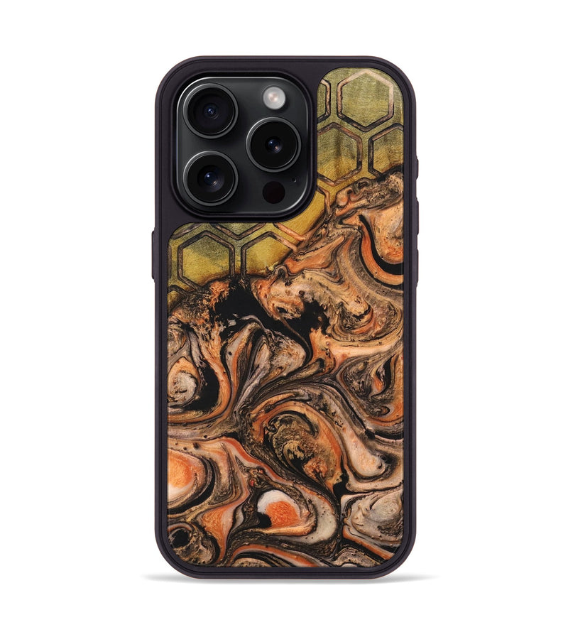 iPhone 15 Pro Wood+Resin Phone Case - Kailey (Pattern, 698591)