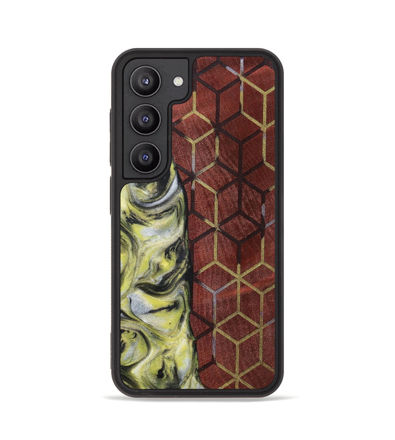 Galaxy S23 Wood+Resin Phone Case - Karter (Pattern, 698932)