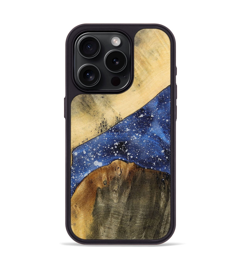 iPhone 15 Pro Wood+Resin Phone Case - Christian (Cosmos, 699368)