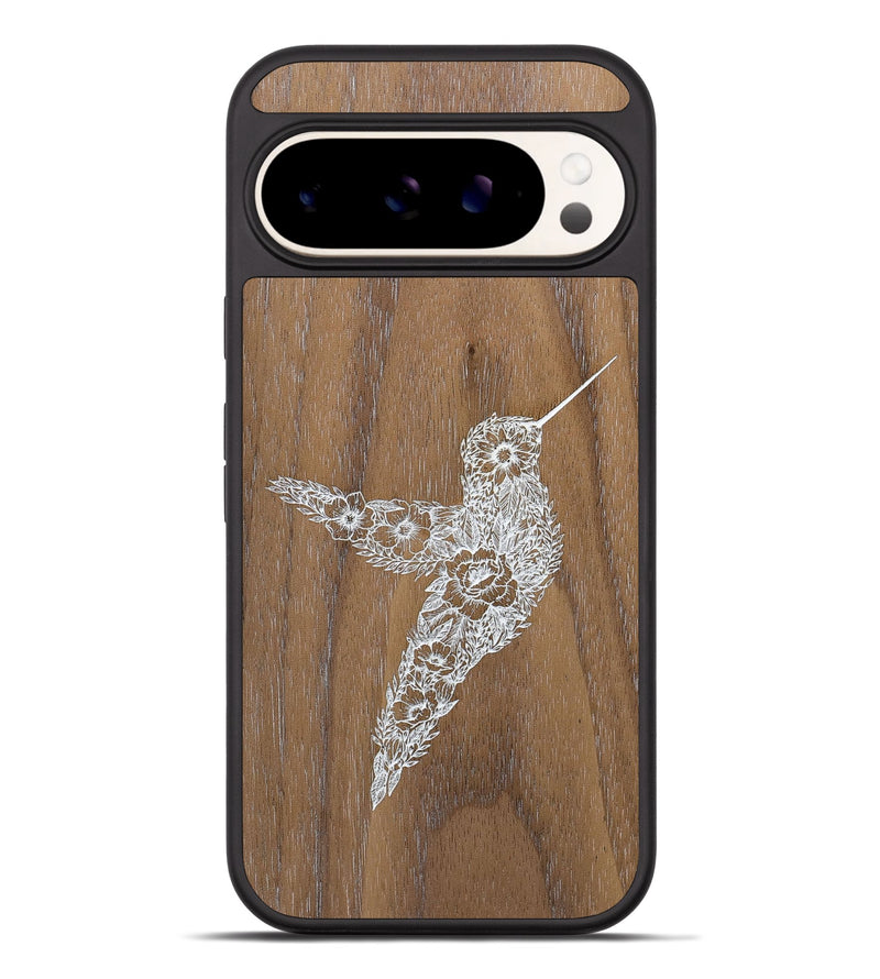 Pixel 9 Pro XL Wood+Resin Phone Case - Hover In The Moment - Walnut (Curated)