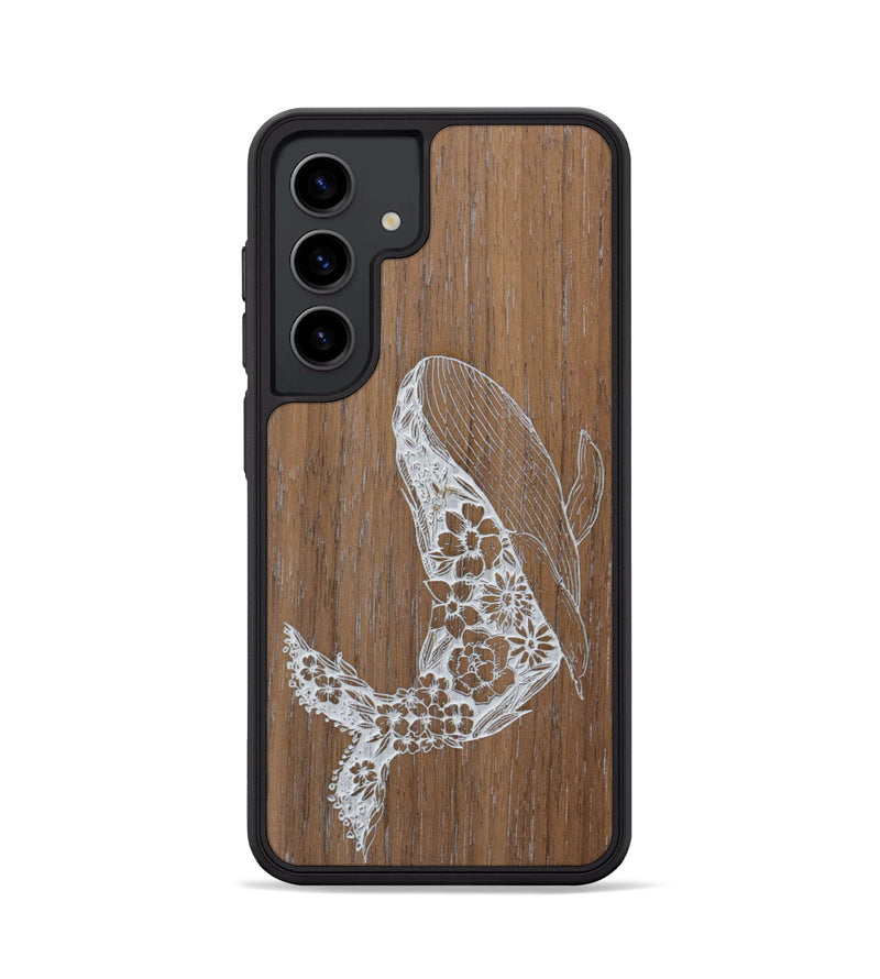 Galaxy S24 Wood+Resin Phone Case - Growth - Walnut (Curated)