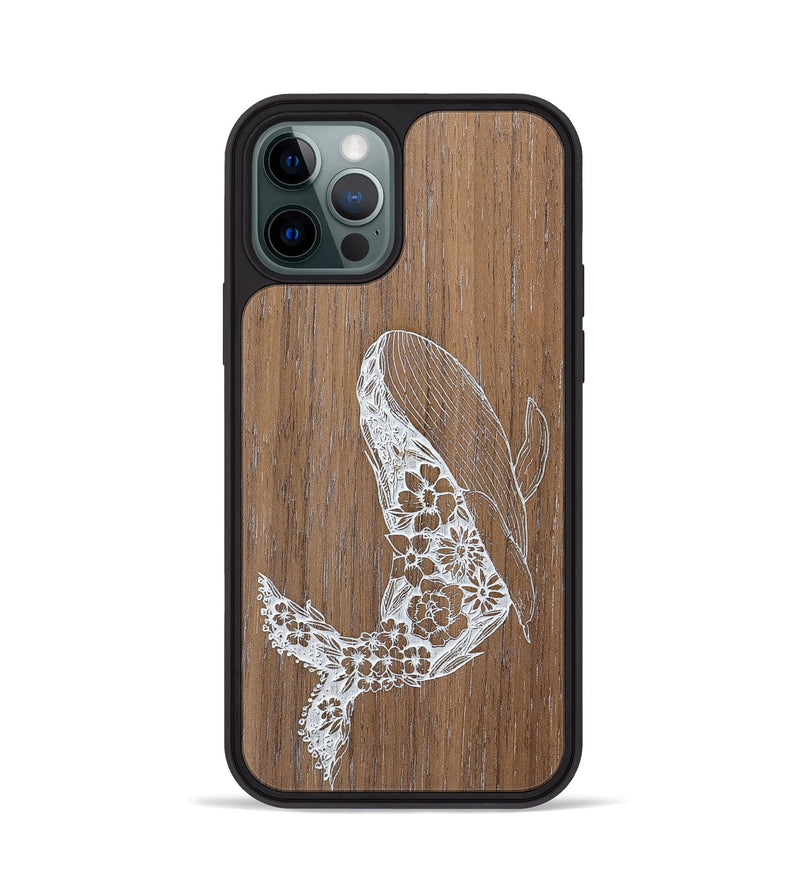 iPhone 12 Pro Wood+Resin Phone Case - Growth - Walnut (Curated)