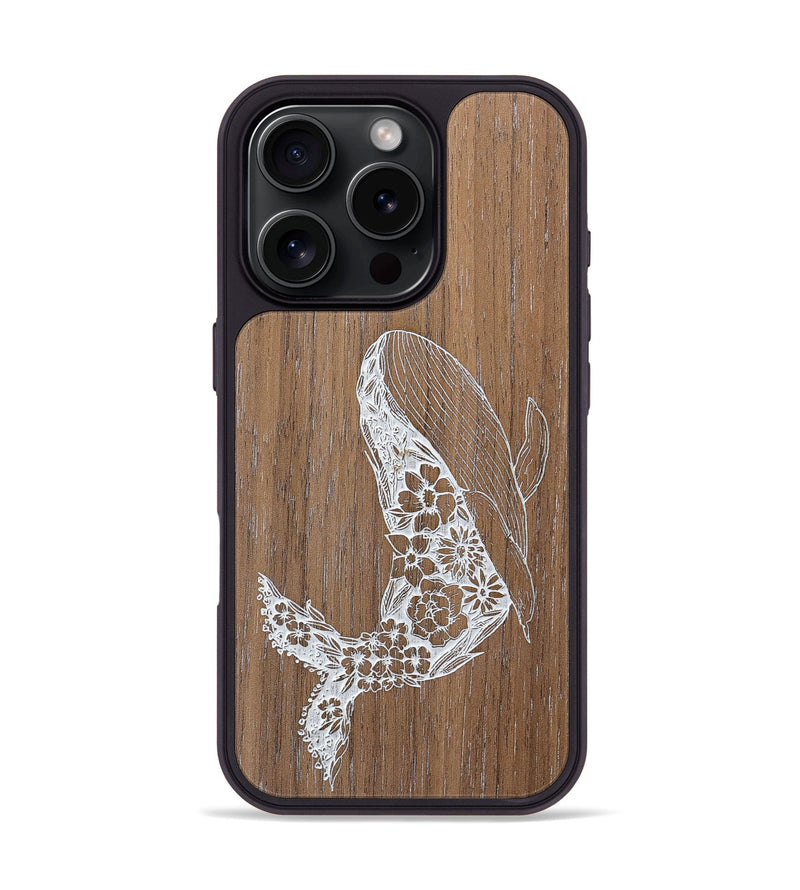 iPhone 16 Pro Wood+Resin Phone Case - Growth - Walnut (Curated)