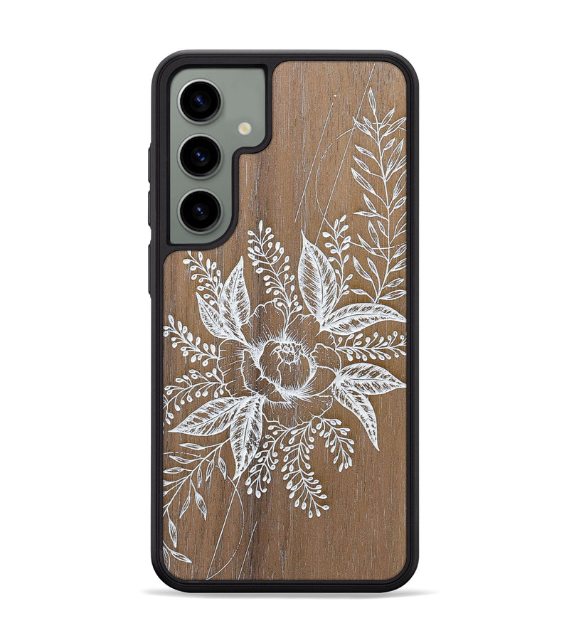 Galaxy S24 Plus Wood+Resin Phone Case - Hope - Walnut (Curated)