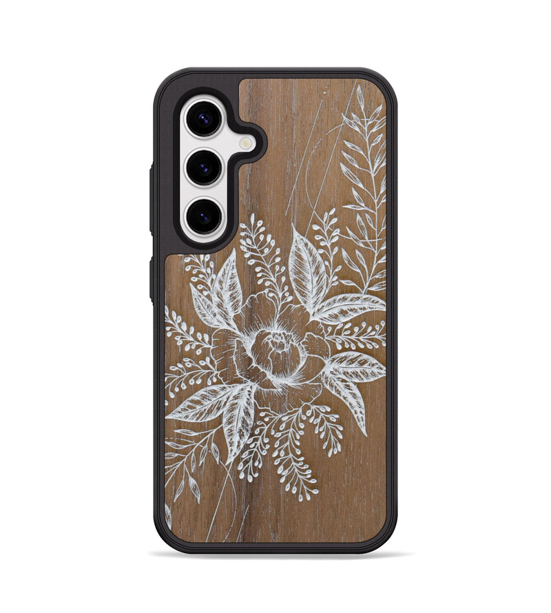 Galaxy S25 Wood Phone Case - Hope - Walnut (Curated, 699949)