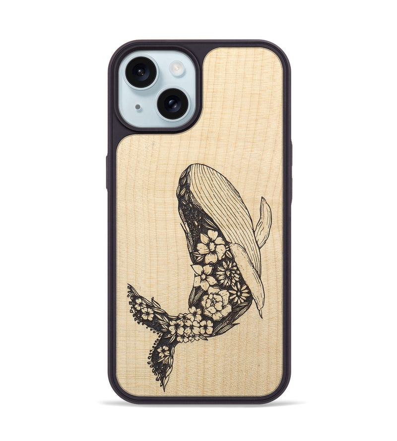 iPhone 15 Wood+Resin Phone Case - Growth - Maple (Curated)