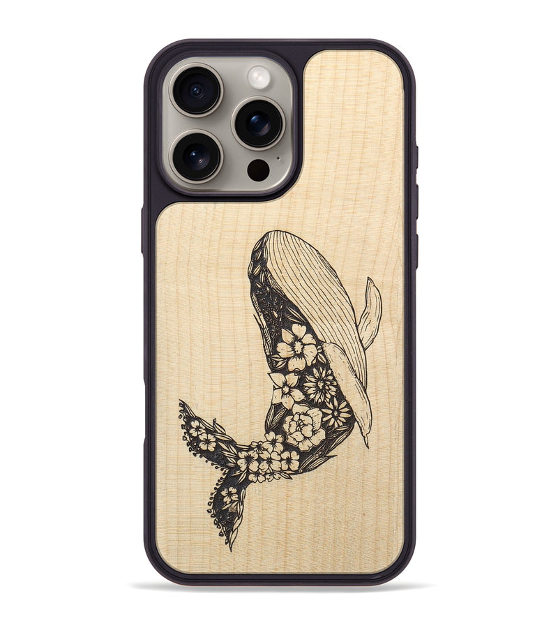 iPhone 16 Pro Max Wood+Resin Phone Case - Growth - Maple (Curated)