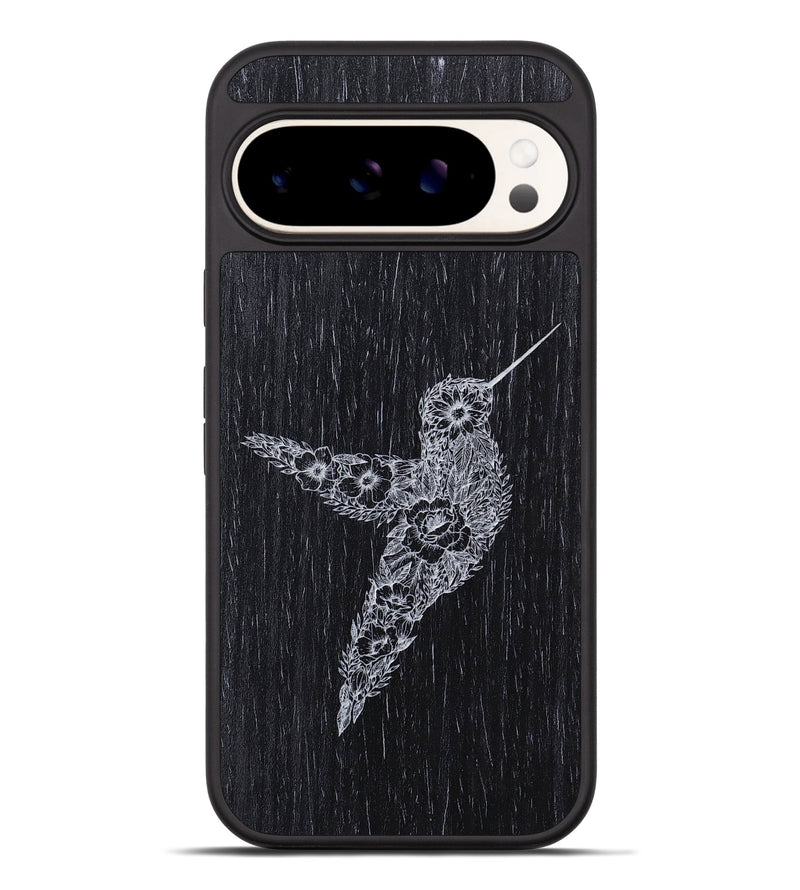 Pixel 9 Pro XL Wood+Resin Phone Case - Hover In The Moment - Ebony (Curated)