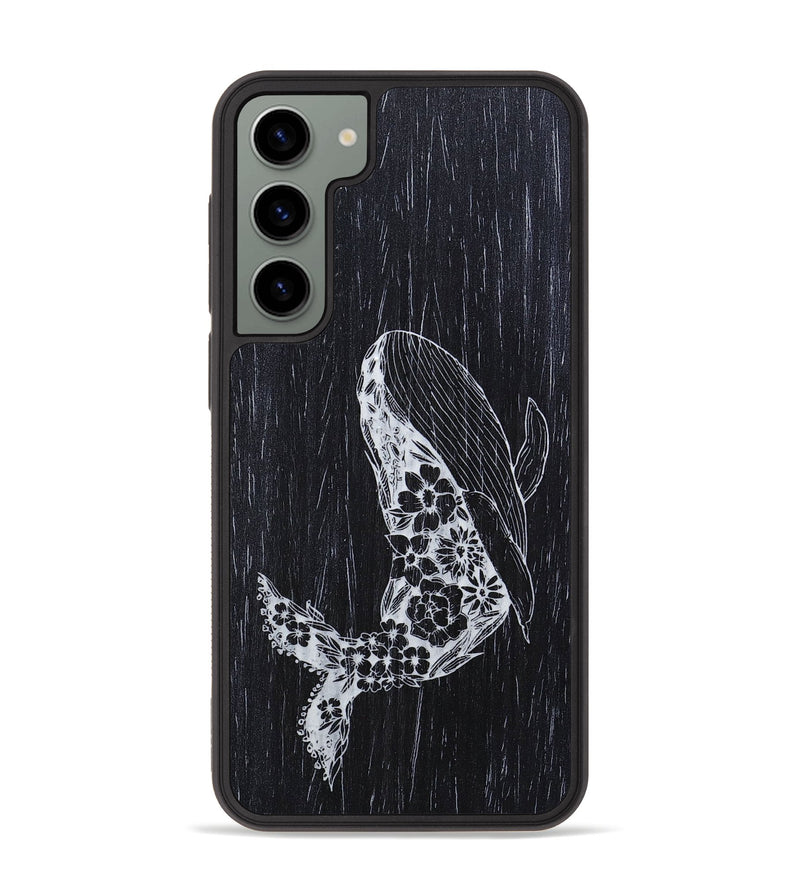 Galaxy S23 Plus Wood+Resin Phone Case - Growth - Ebony (Curated)