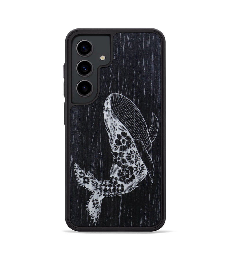 Galaxy S24 Wood+Resin Phone Case - Growth - Ebony (Curated)