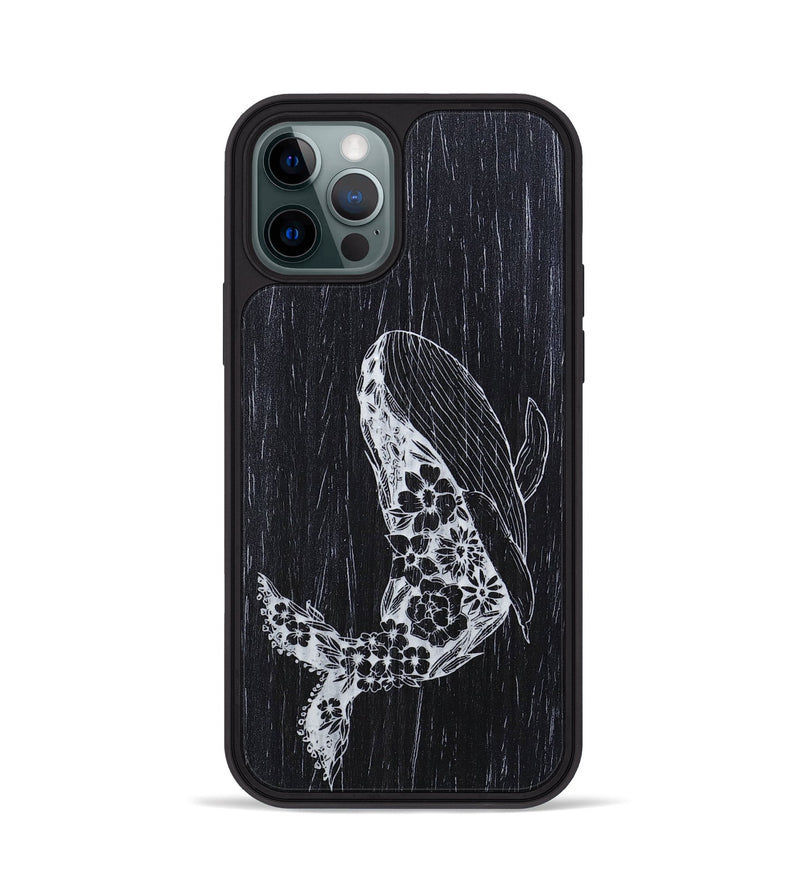 iPhone 12 Pro Wood+Resin Phone Case - Growth - Ebony (Curated)