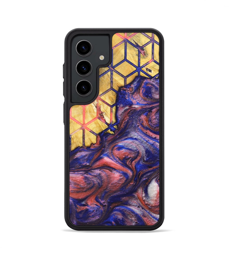 Galaxy S24 Wood+Resin Phone Case - Nathan (Pattern, 700145)