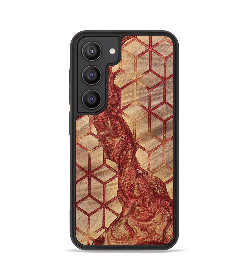 Galaxy S23 Wood+Resin Phone Case - Cathleen (Pattern, 700161)