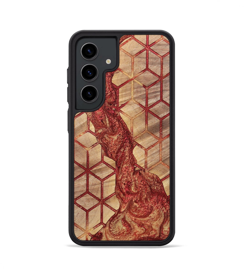 Galaxy S24 Wood+Resin Phone Case - Cathleen (Pattern, 700161)