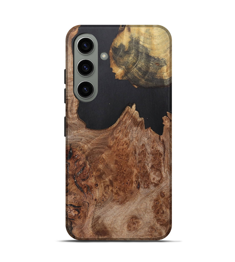 Galaxy S24 Wood+Resin Live Edge Phone Case - Joni (Wood Burl, 700886)