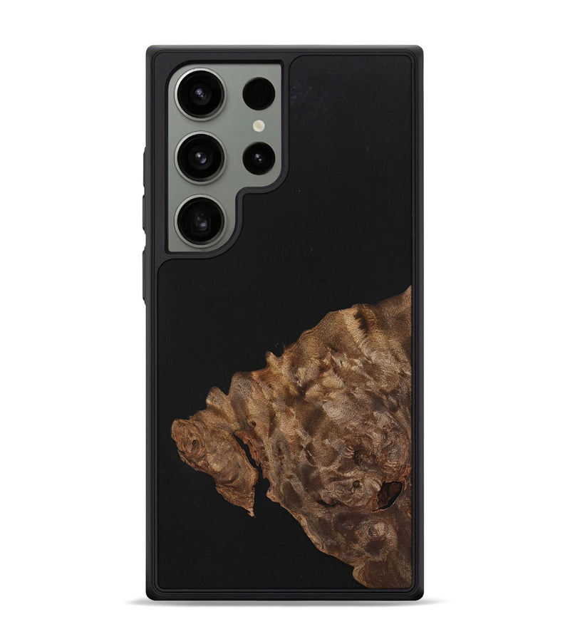 Galaxy S24 Ultra Wood+Resin Phone Case - Isla (Pure Black, 701132)