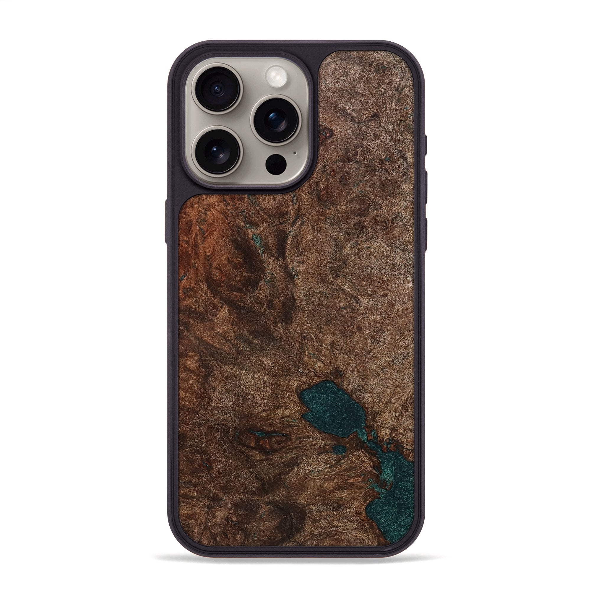 iPhone 15 Pro Max Phone Case Kendall Wood Burl 702216 Carved