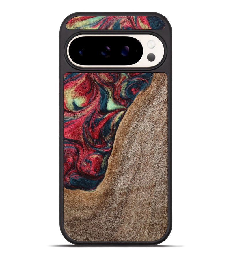 Pixel 9 Pro XL Wood+Resin Phone Case - Carolyn (Red, 703197)