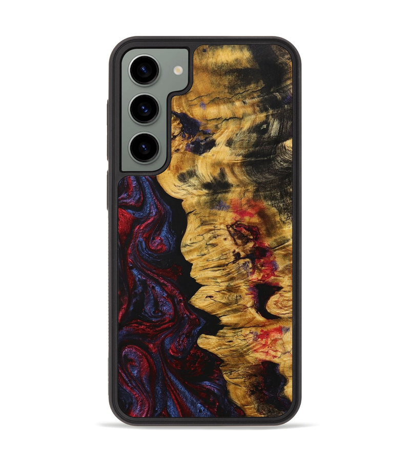 Galaxy S23 Plus Wood+Resin Phone Case - Marlon (Red, 704118)