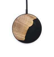 Circle Wood+Resin Wireless Charger - Chad (Pure Black, 704163)