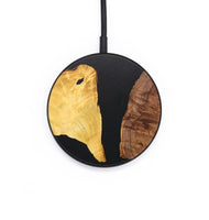 Circle Wood+Resin Wireless Charger - Wade (Pure Black, 704165)