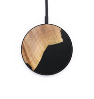 Circle Wood+Resin Wireless Charger - Rhonda (Pure Black, 704166)