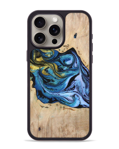 iPhone 15 Pro Max Wood+Resin Phone Case - Noah (Ombre, 704348)