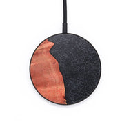 Circle Wood+Resin Wireless Charger - Kailey (Pure Black, 704856)