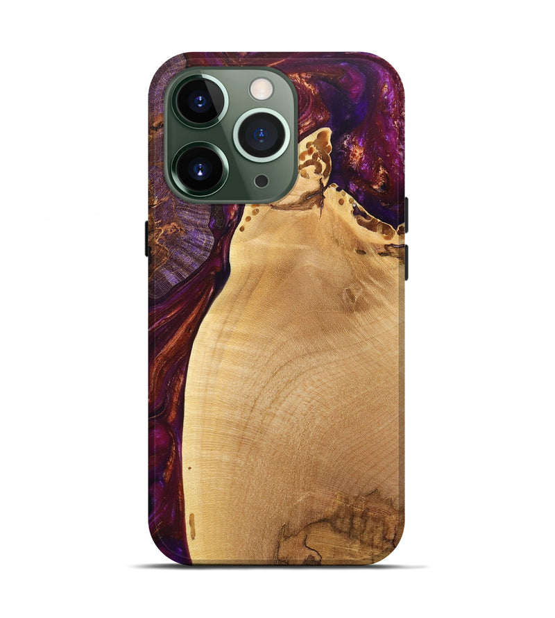 iPhone 13 Pro Wood+Resin Live Edge Phone Case - Tobias (Purple, 705003)