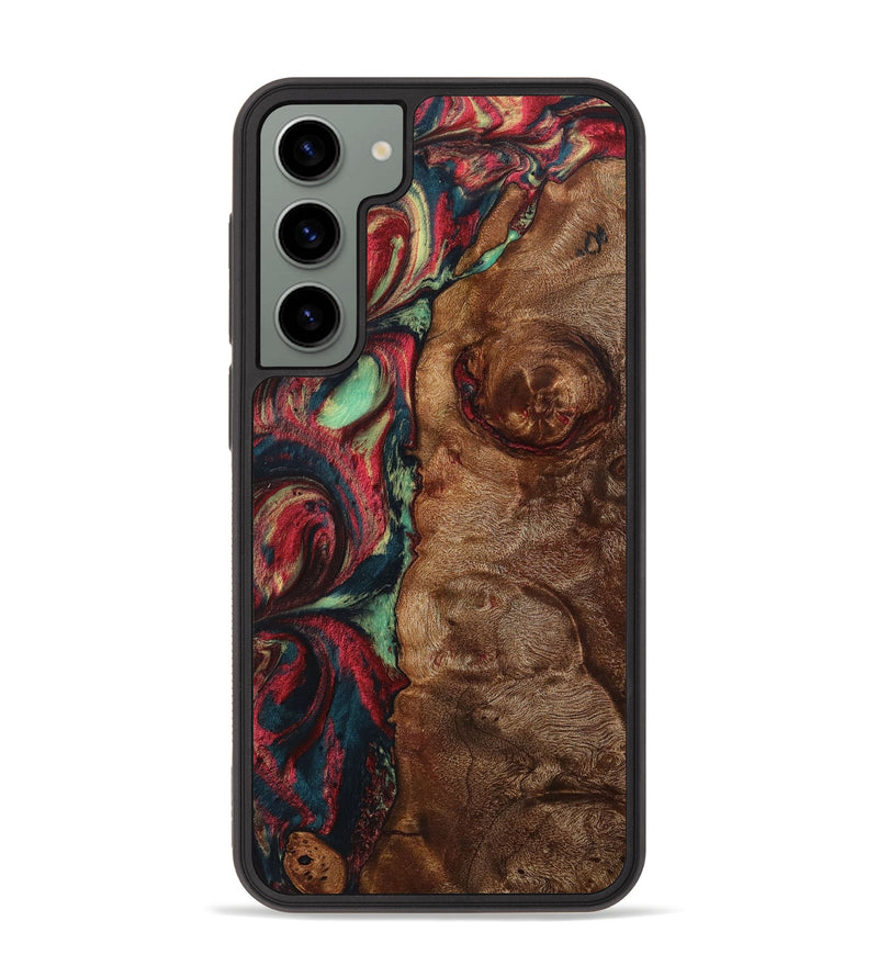 Galaxy S23 Plus Wood+Resin Phone Case - Josie (Red, 705184)