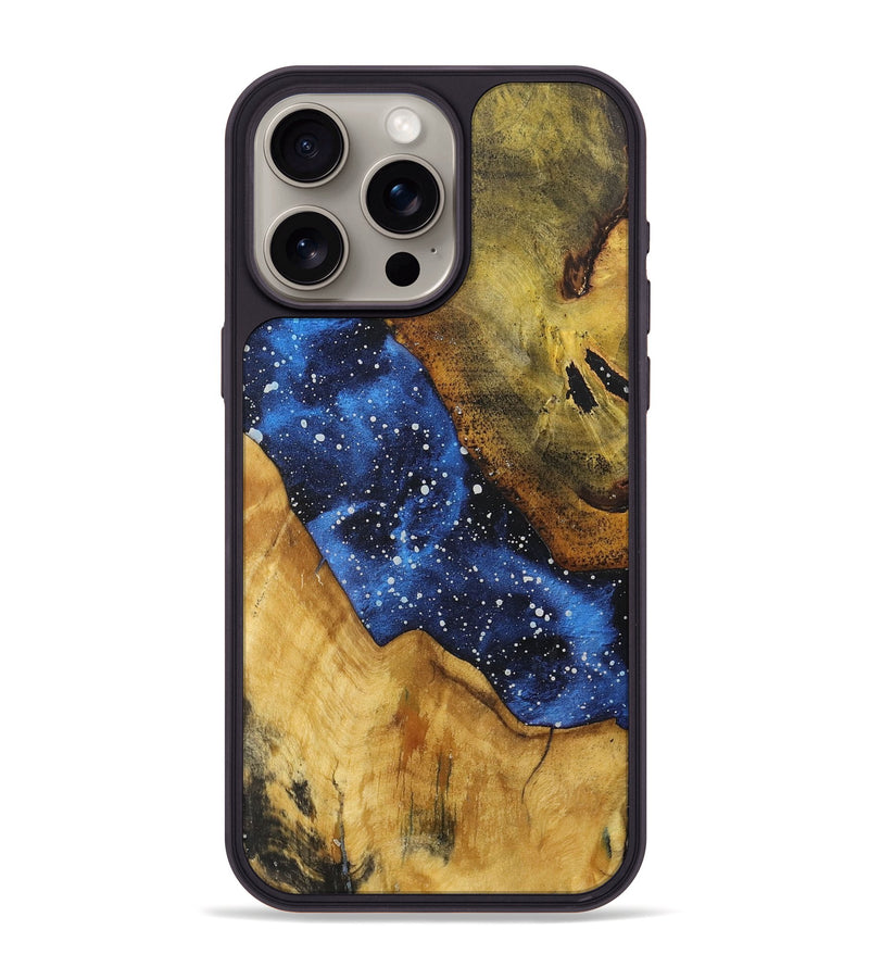 iPhone 15 Pro Max Wood+Resin Phone Case - Alison (Cosmos, 705280)