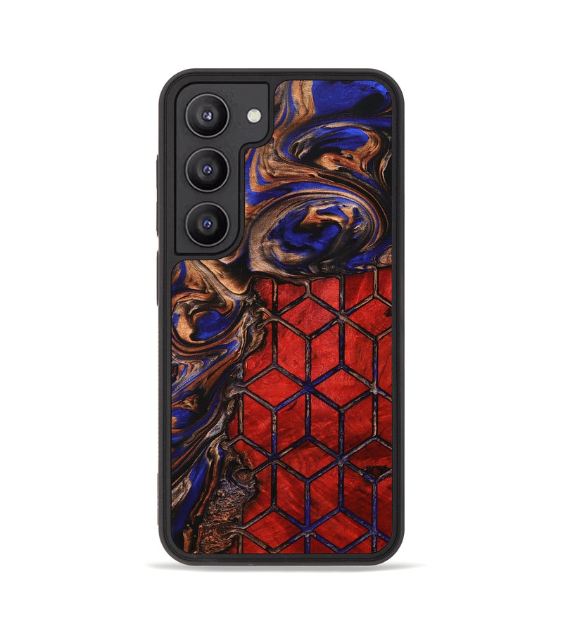 Galaxy S23 Wood+Resin Phone Case - Emma (Pattern, 705311)