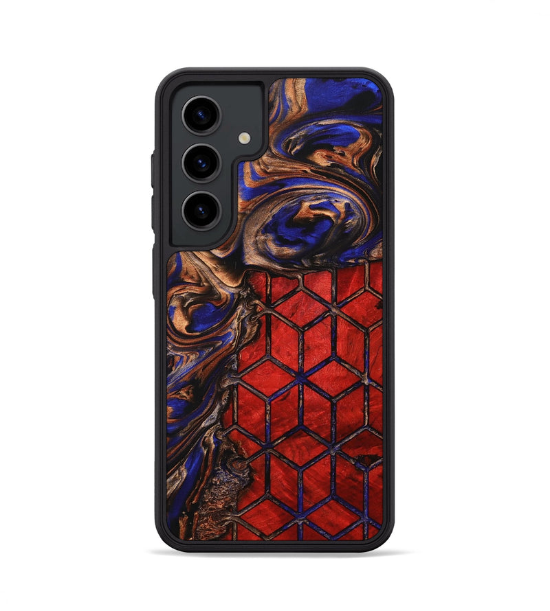 Galaxy S24 Wood+Resin Phone Case - Emma (Pattern, 705311)