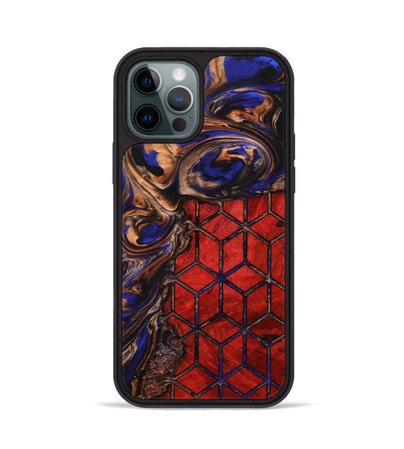 iPhone 12 Pro Wood+Resin Phone Case - Emma (Pattern, 705311)