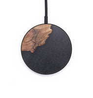 Circle Wood+Resin Wireless Charger - Ashanti (Pure Black, 705360)