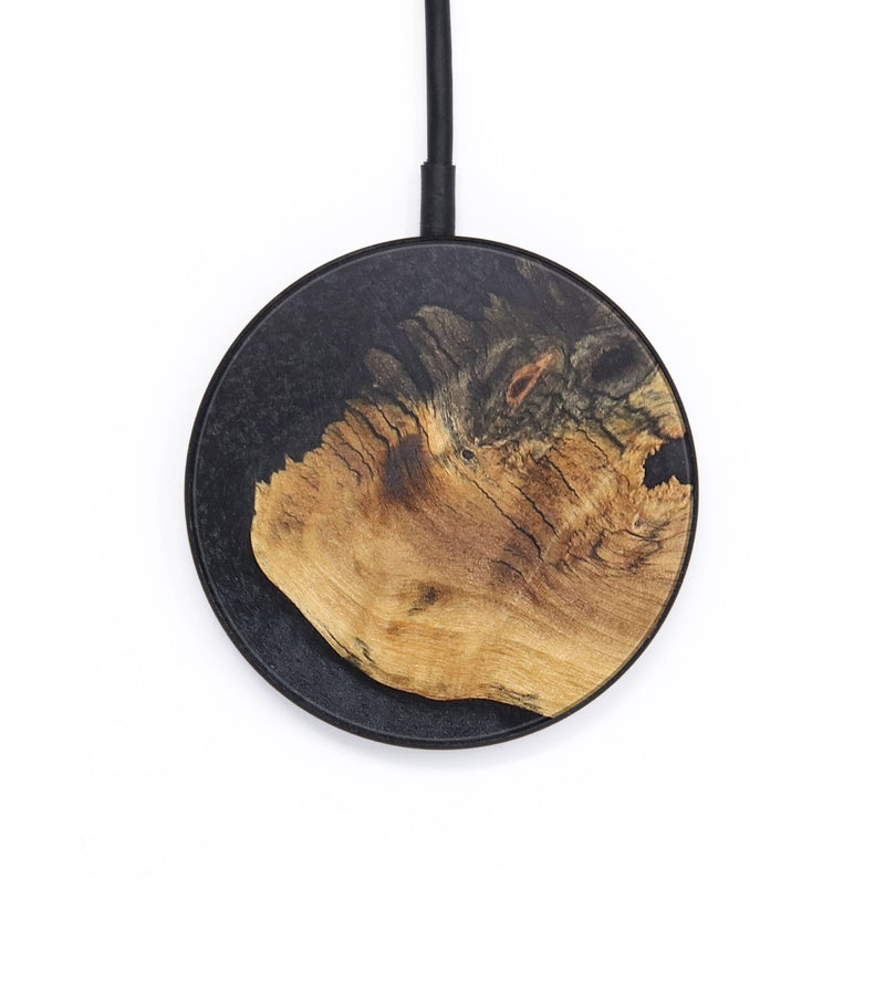 Circle Wood+Resin Wireless Charger - Lilith (Pure Black, 705392)