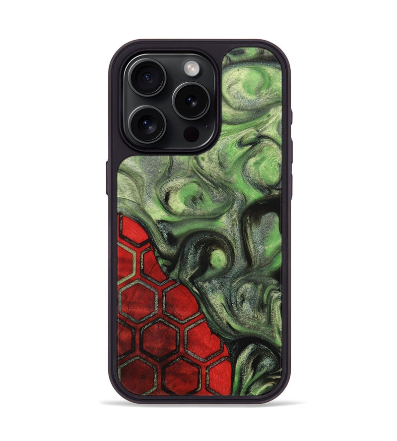 iPhone 15 Pro Wood+Resin Phone Case - Tyson (Pattern, 705467)