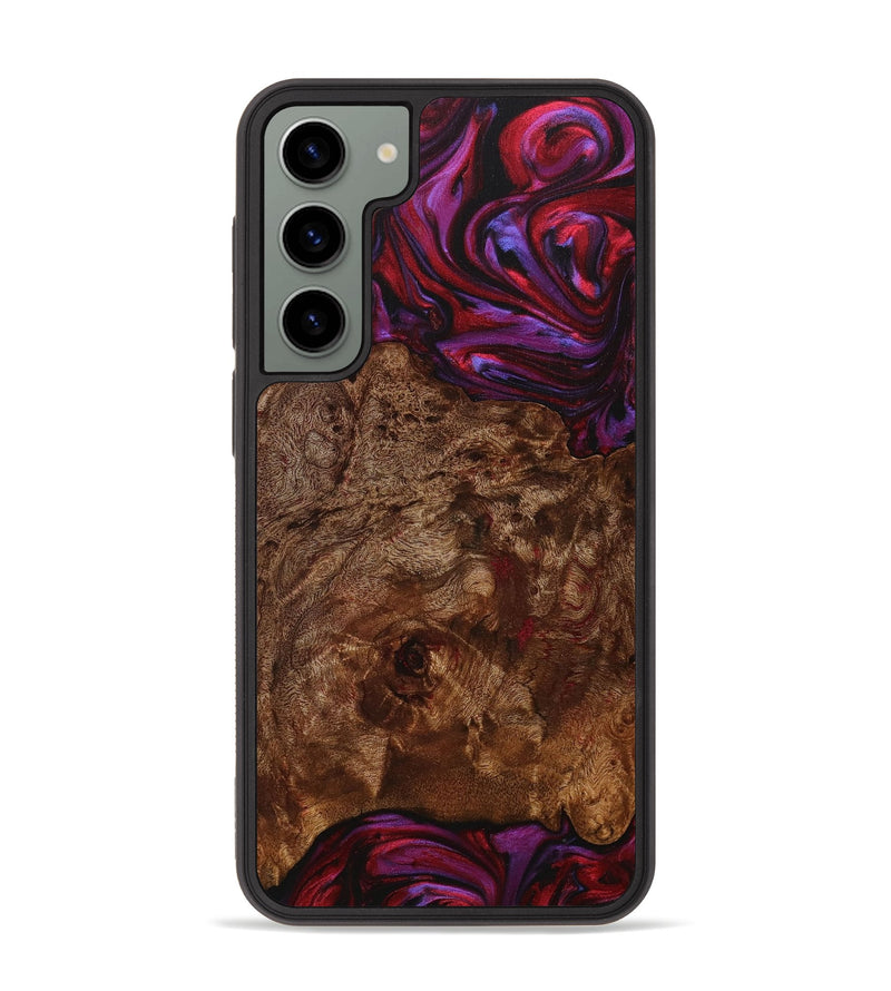 Galaxy S23 Plus Wood+Resin Phone Case - Jackson (Red, 705643)
