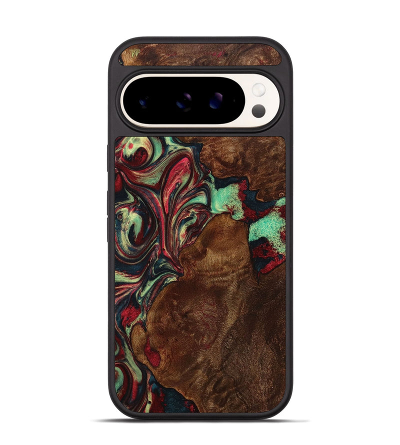 Pixel 9 Pro Wood+Resin Phone Case - Claire (Red, 705650)